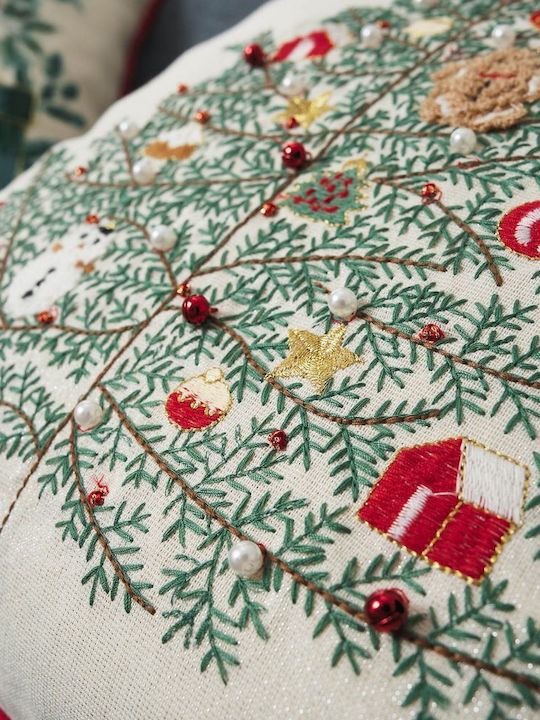 Gofis Home Christmas Decorative Pillowcase Beige 43x43cm