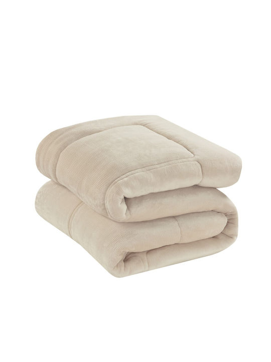 Liolios Home Duvet Cover Single 160x240cm Napoli Cream