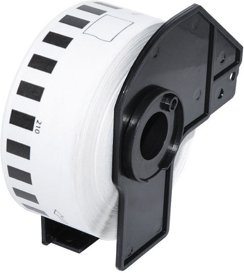 Label Tape Brother Dk-22210 Printer Replacement Makki Black On White 29mm Width 30.48m Length