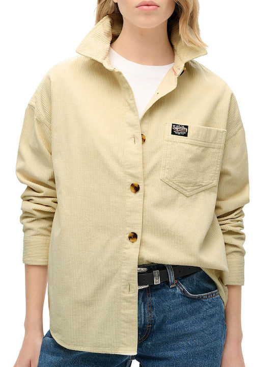 Дамско Жълт Overshirt