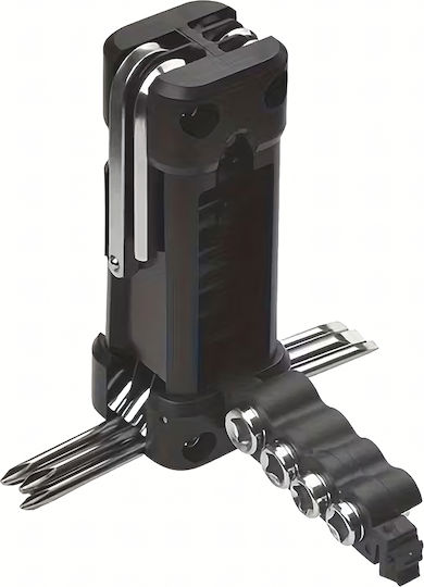 Set Chei Reparare Bicicletă 16 În 1 Universal Oțel Aliaj Negru Argintiu