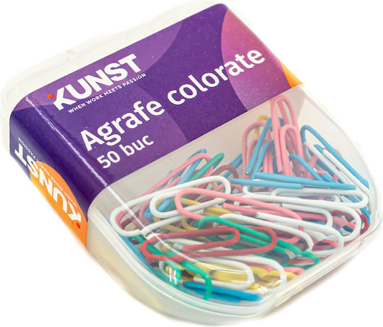 Metall Büroklammern Kunst 28 Mm Bunt 50 Stück