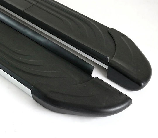 Side Steps Apa Silver 203cm 2 Pieces Aluminum Without Bases