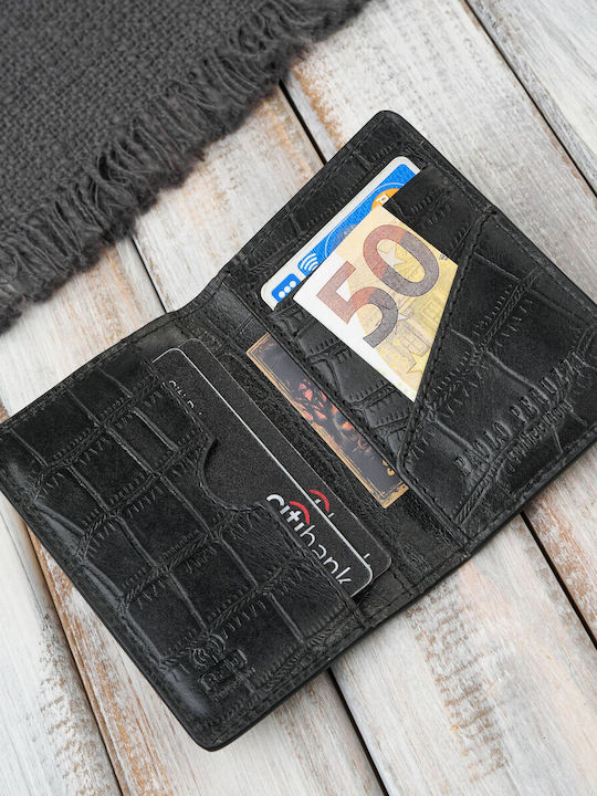 Herren Geldbörse Karten mit RFID Schwarz