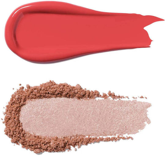 Sunkissed Glow Duo Cremă Blush Iluminator Strălucitor Paletă Nuanță Coral Heatwave Profusion Cosmetics