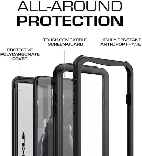 Ghostek Nautical Slim 360 Full Cover Πλαστικό / Σιλικόνης 2mm Αδιάβροχο Μαύρο (iPhone 17 Pro)