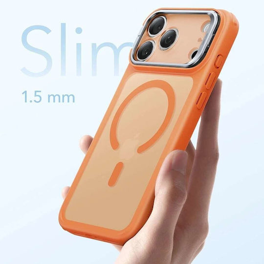 ESR Classic Hybrid Halolock Kickstand Umschlag Rückseite Silikon Orange (iPhone 17 Pro)