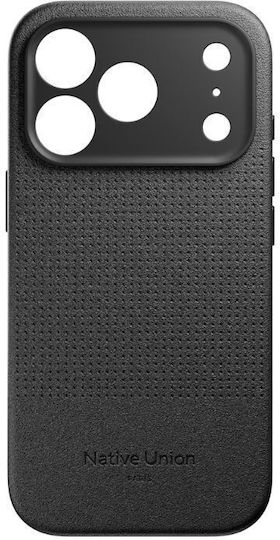 Native Union Back Cover Δερμάτινο Μαύρο (iPhone 17 Pro Max)