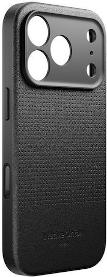 Native Union Back Cover Δερμάτινο Μαύρο (iPhone 17 Pro Max)
