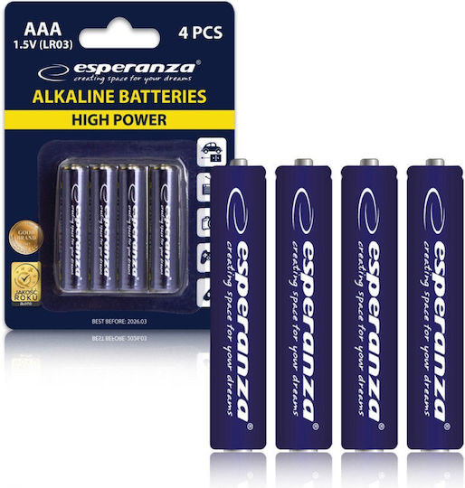 Esperanza Alkaline Batterien AAA 1.5V 4Stück