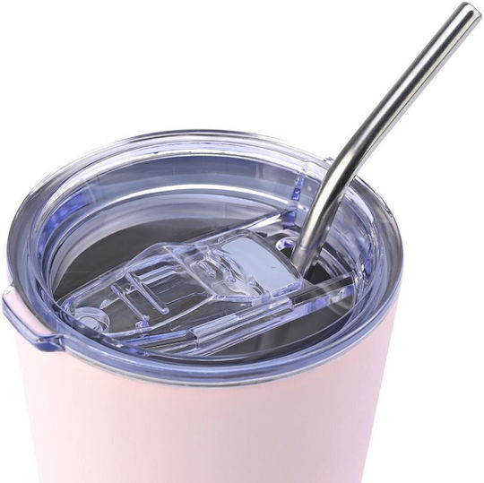 Homely Θερμός Mug 400ml Rose Quartz
