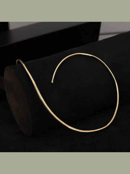 Necklace with design Snake from Gold 9 K