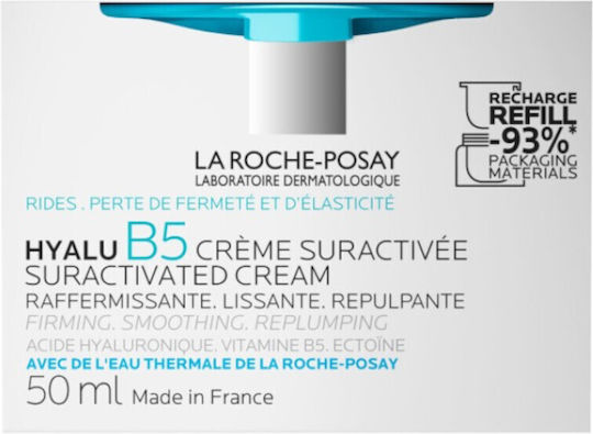 La Roche Posay Hyalu B5 Refill 72-часов Хидратиращ и Анти-ейдж Крем за Лице против Несъвършенства с Хиалуронова Киселина 50ml