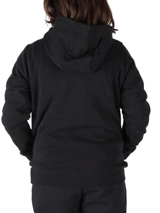 Fleece Παιδικό Φούτερ με Κουκούλα και Τσέπες Μαύρο Park 20