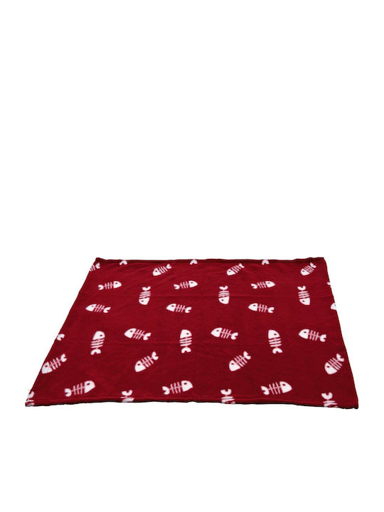 Trixie Fleece Κουβέρτα Σκύλου Μπορντό 100x70εκ.