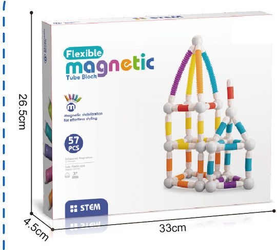 Bufnitel Magnetisches Bauspielzeug für Kinder ab 3+ Jahren
