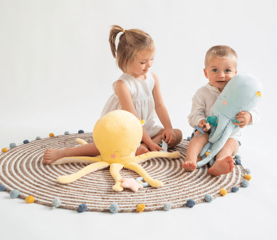Saro Fabric Octopus Baby Activity Toy