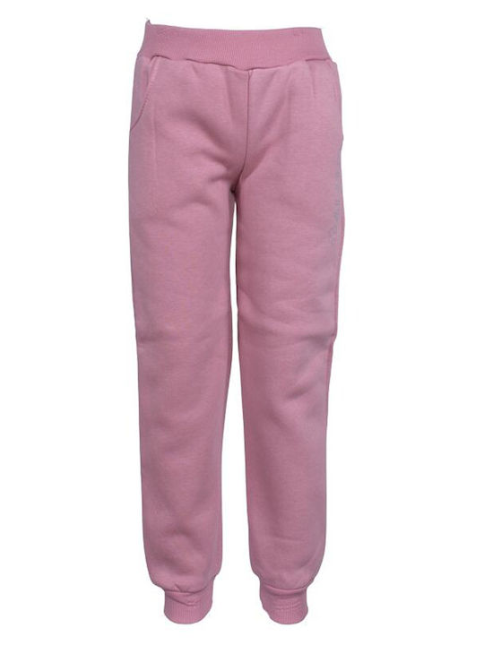 Kids Sweatpants Set Grey Pink 2pcs