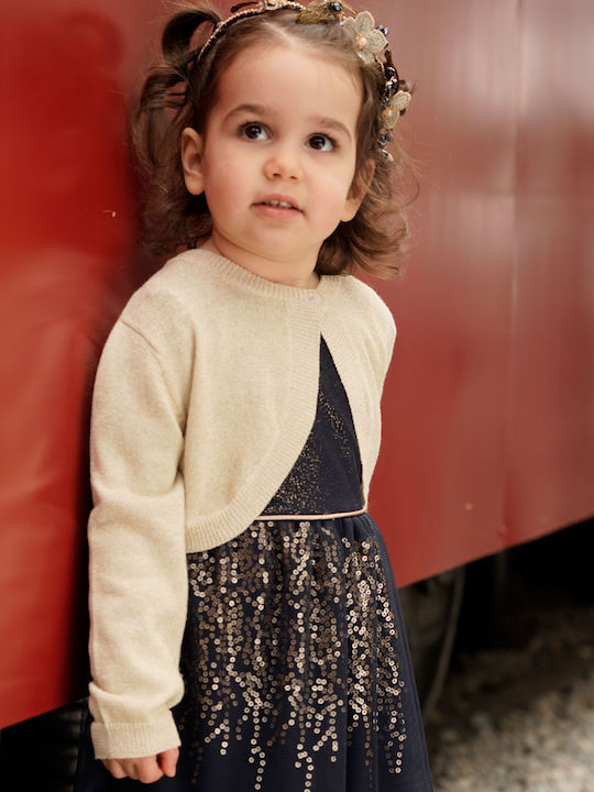 Children's Dress Long Sleeve Tulle Bordeaux