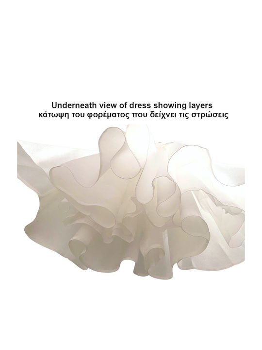 Children's Dress Satin Off-white