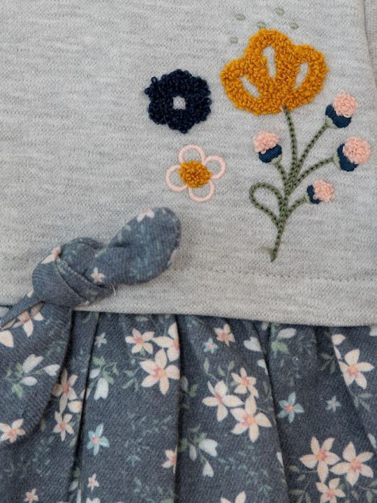 Set pentru copii cu pantaloni Iarnă 3buc Grey-blue