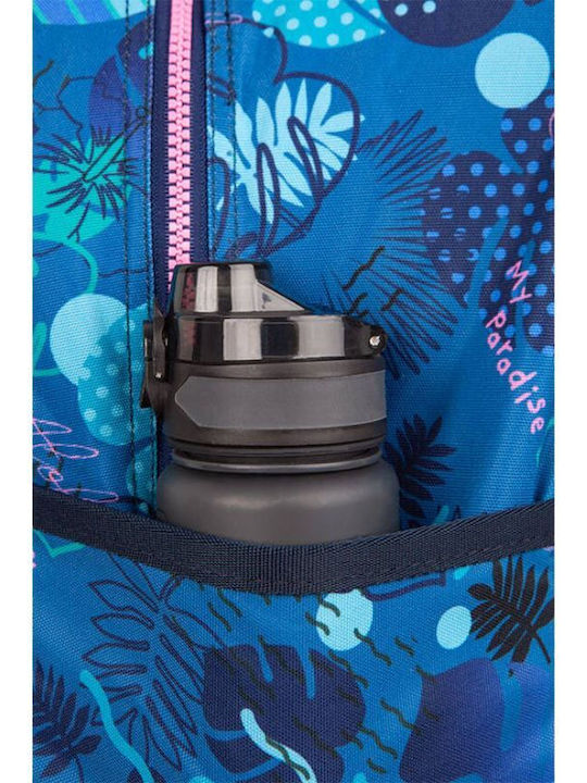 Coolpack Jack Stitch ученическа раница на колела с две основни отделения, твърдо дъно, телескопична дръжка, водоустойчив материал, полиестер, синя