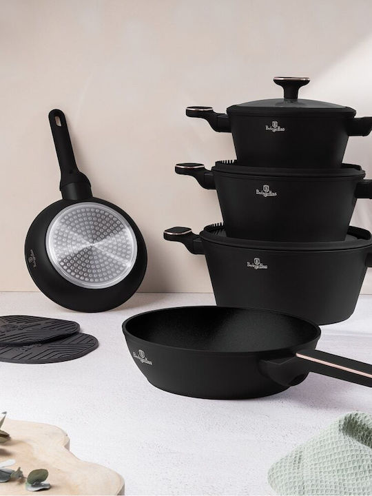 Berlinger Haus Black Rose Kochgeschirr-Set aus Aluminium mit Antihaftbeschichtung 5-tlg