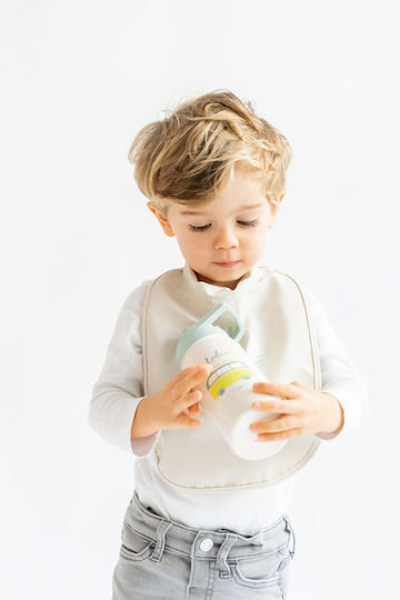 Saro Dinos Kids Water Bottle Thermos Stainless Steel with Straw 350ml