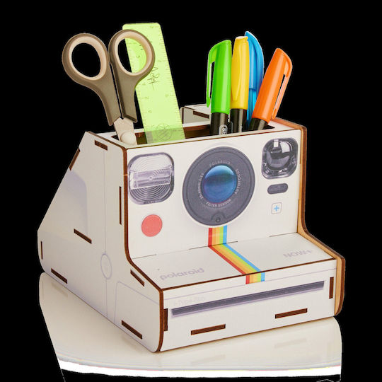 Mustard Polaroid Instant Camera DIY Pencil Holder
