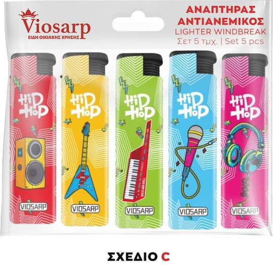 Viosarp Ветроустойчива Запалка Пламък Windproof 5 Бройки