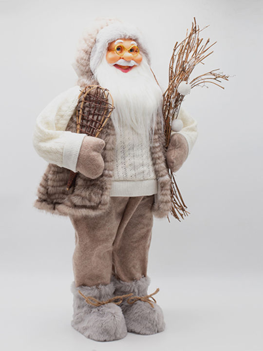 Santa Claus Beige Fur Ice Skates 60cm