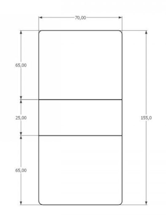 Masă Bucătărie Pliabilă Cu Roți Albă 155x70x75 Cm