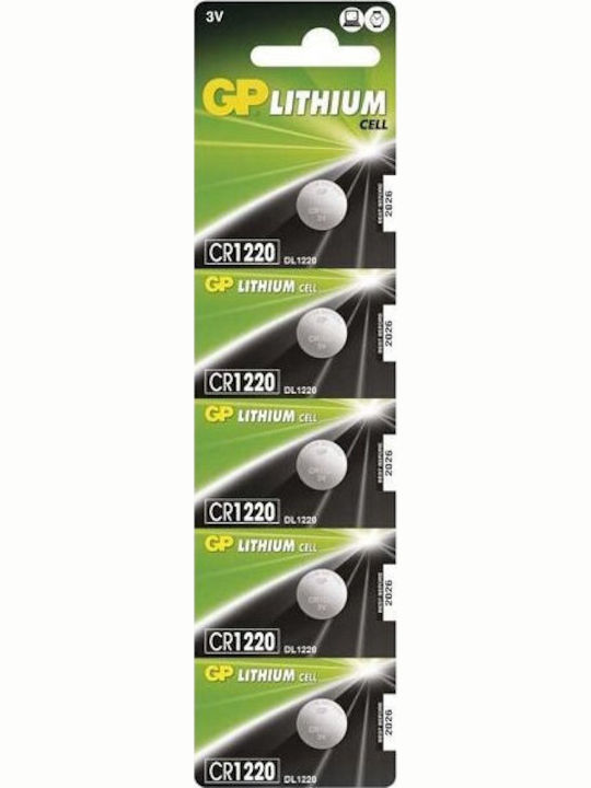 GP Batteries Lithium Cell Μπαταρίες CR1220 3V 5τμχ
