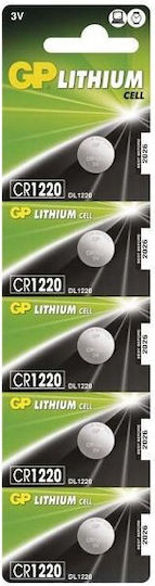 GP Batteries Lithium Cell Μπαταρίες CR1220 3V 5τμχ