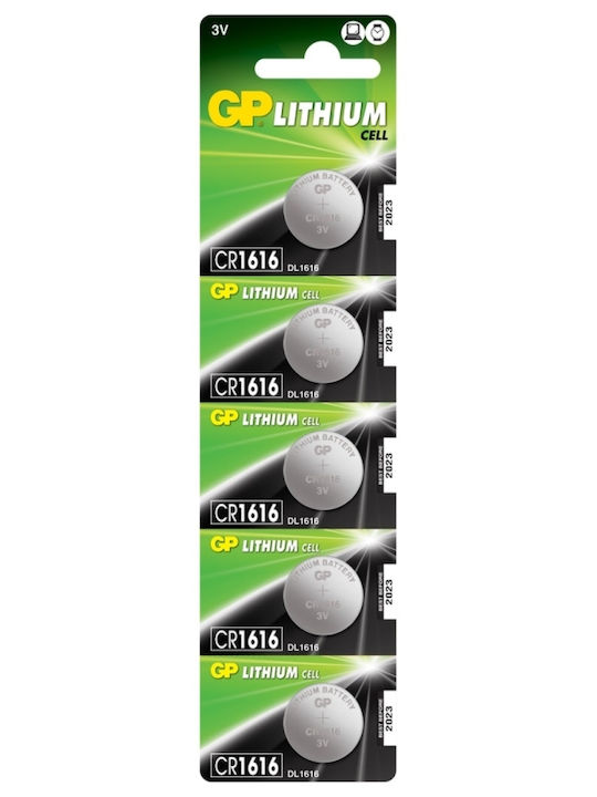 GP Batteries Lithium Cell Μπαταρίες CR1616 3V 5τμχ