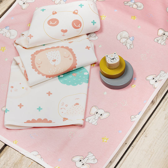Nima Umărul Burp Cloth Roz 55x55εκ. 2buc