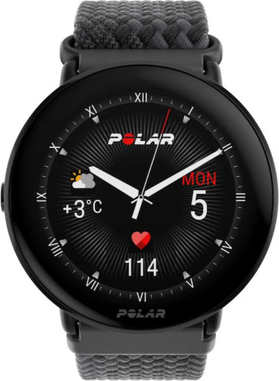 Polar Ignite 3 43mm Αδιάβροχο Smartwatch με Παλμογράφο (Yarn)