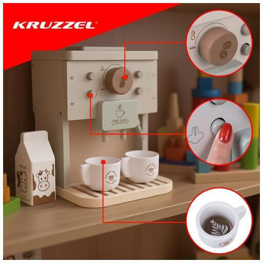 Kruzzel Παιδική Οικιακή Συσκευή από Ξύλο για 3+ Ετών