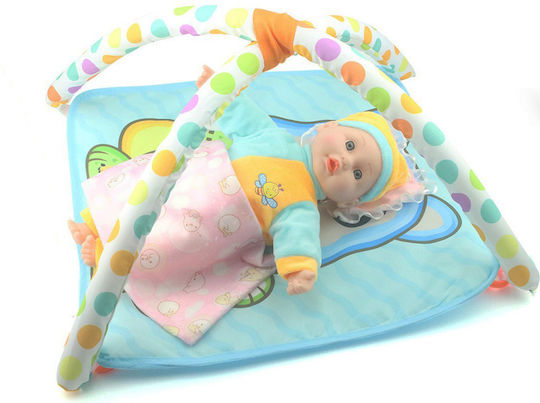 Zita Toys Σετ με Μωρό Κούκλα ΜΠΛΕ-ΚΙΤΡΙΝΟ