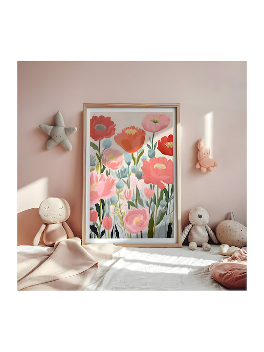 Kinderposter Blumen 40x30cm