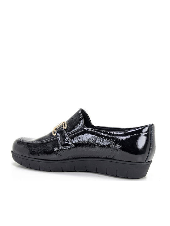 Λουστρίνι Γυναικεία Loafers σε Μαύρο Χρώμα