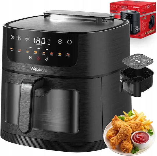 Webber Heißluftfritteuse 8Es Schwarz