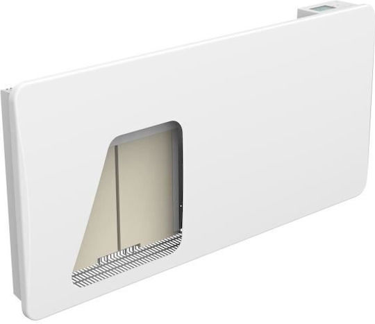 Warm Tech Konvektorheizung Wand 1500W mit elektronischem Thermostat 75x45cm Weiß
