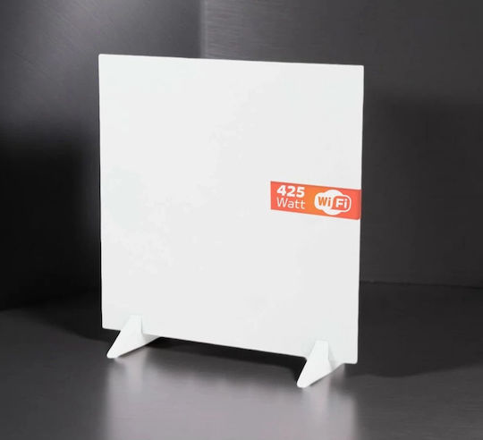 Eurom Convectoare Perete 425W cu Termostat Electronic și WiFi 63.5x64cm Alb