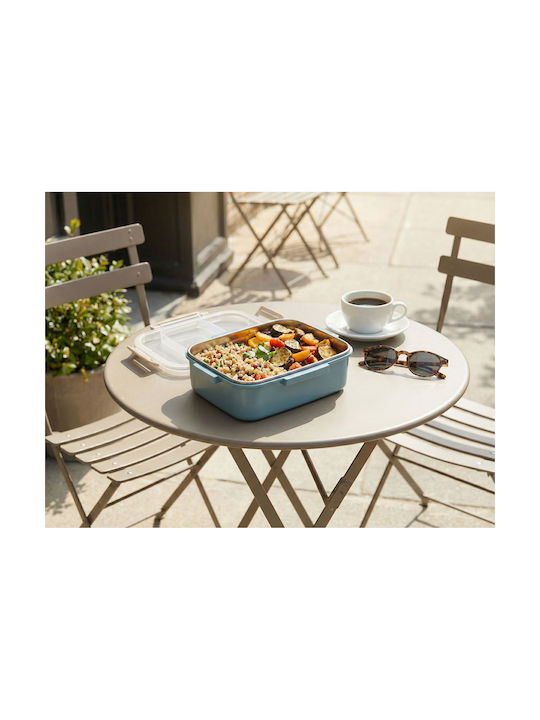 Aj Inox Lunch Box O-Bento Blue 18x12.5cm