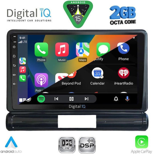 Digital IQ Car Audio System for Citroen C3 / DS3 2016 (Bluetooth/USB/WiFi/GPS/Apple-Carplay/Android-Auto) with Touch Screen 9"