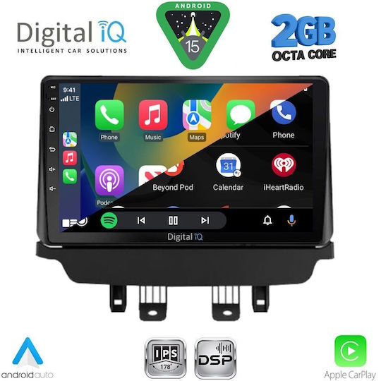 Digital IQ Car Audio System for Mazda 2 2014-2023 (Bluetooth/USB/WiFi/GPS/Apple-Carplay/Android-Auto) with Touch Screen 9"
