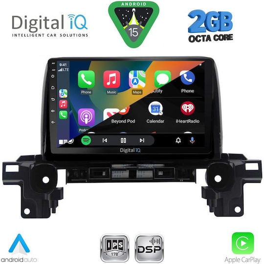 Digital IQ Ηχοσύστημα Αυτοκινήτου για Mazda CX-5 2017 (Bluetooth/USB/WiFi/GPS/Apple-Carplay/Android-Auto) με Οθόνη Αφής 9"