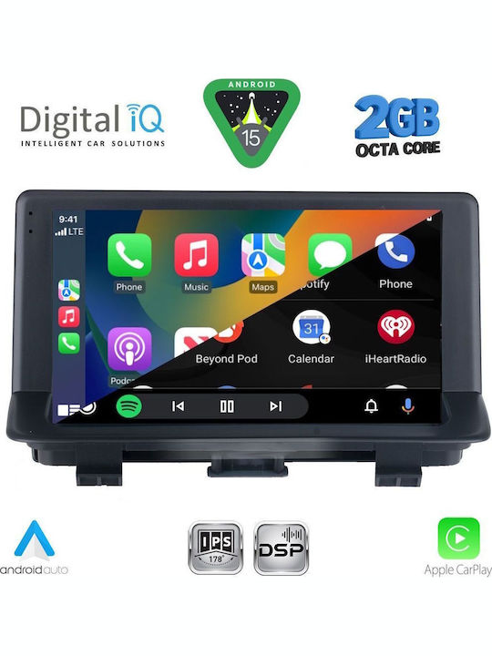 Digital IQ Car Audio System for Audi Q3 2013-2018 (Bluetooth/USB/WiFi/GPS/Apple-Carplay/Android-Auto) with Touch Screen 9"