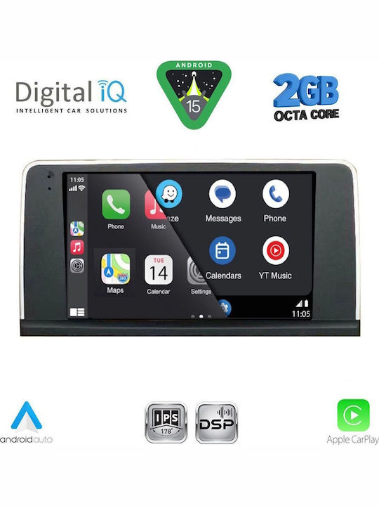 Digital IQ Car Audio System for BMW X5 (E70) / X6 (E71) 2006-2009 (Bluetooth/USB/WiFi/GPS/Apple-Carplay/Android-Auto) with Touch Screen 9"